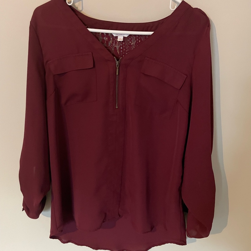 3/4 length dress shirt